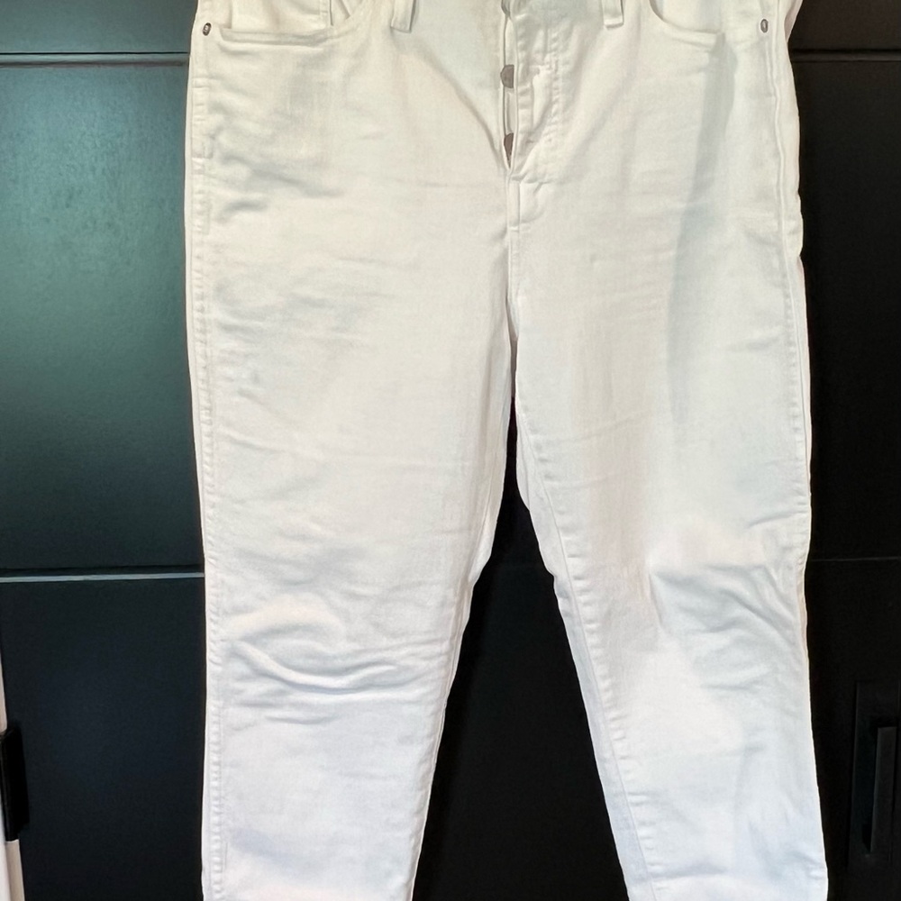 Madewell White Button-Fly Jeans 32/14